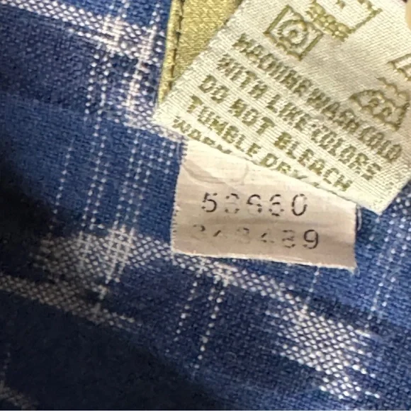 The Territory Ahead Blue Stripe Blouse - Size Large - 3/4 Sleeves - Picture 8 of 12